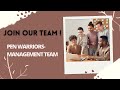 Join the pen warriors  management team