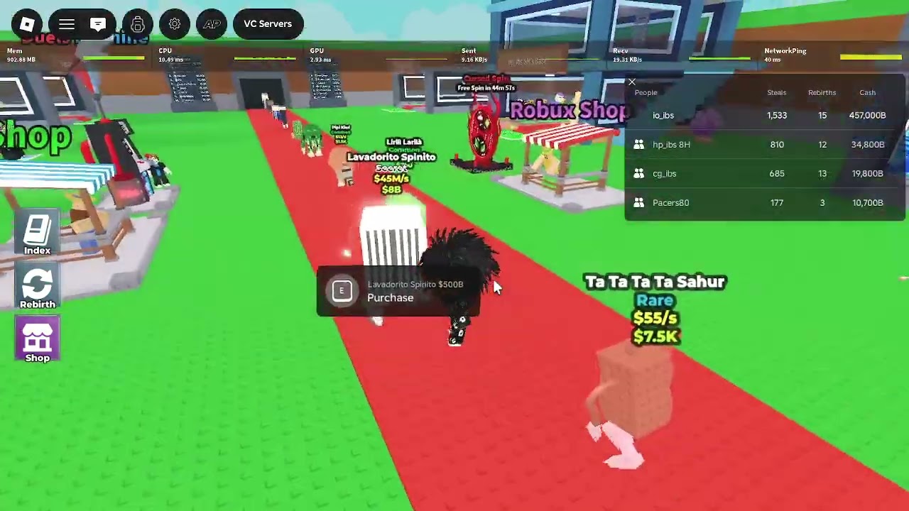 Lavadorito Spinoto Spawned but SAMMY RESET THE SERVER SO MY ALTS LOST GARAMS 