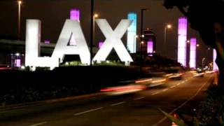 LAX Entrance Sign Night Time Lapse Lax Time Lapse Night
