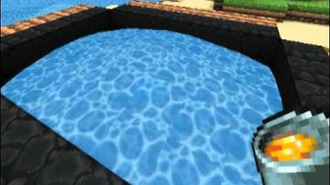 Minecraft: Obsidian Building with Redstone and 1 Lava Bucket