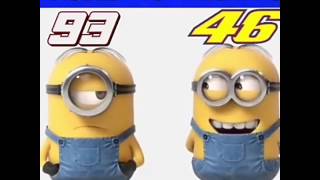 Valentino Rossi VS Mark Marquez Versi Minion