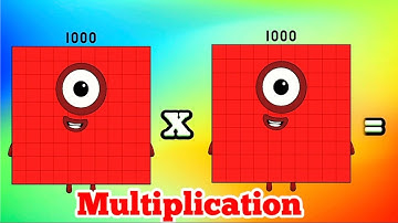 MULTIPLICATION OF NUMBERBLOCKS BIG NUMBERS | MULTIPLYING GIANT NUMBERS | hello george