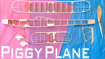 "Swine Flew" -  Embryo Canard Model Airplane  -  Start to Finish & Dethermalizer Demo