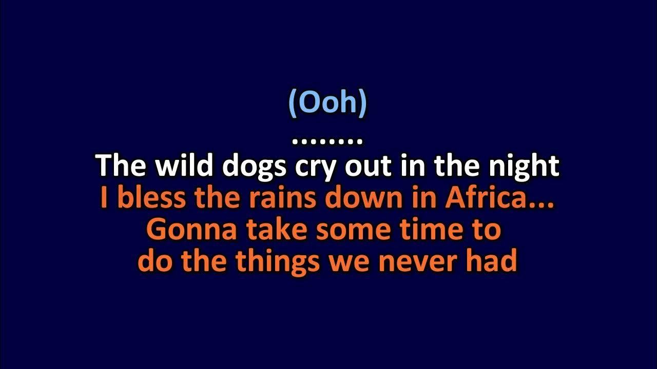Toto - Africa - Karaoke Instrumental Lyrics - ObsKure Toto - Africa - Karaoke Instrumental Lyrics - ObsKure
