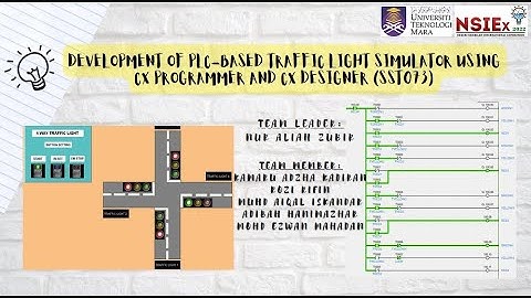 THE DEVELOPMENT OF PLC-BASED TRAFFIC LIGHT SIMULATOR USING CX-PROGRAMMER AND CX-DESIGNER (SST073)