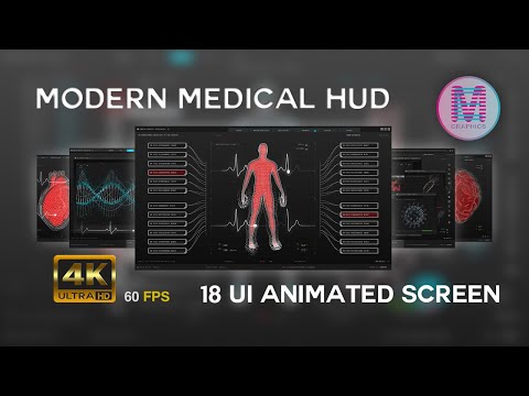 Sci-Fi & Retro Medical Computer HUD Screen