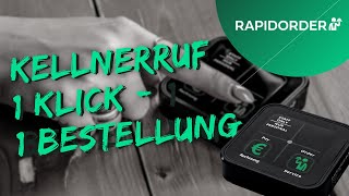 Rapidorder, Kellnerrufsystem Auswertungstool Der Orderbutton.