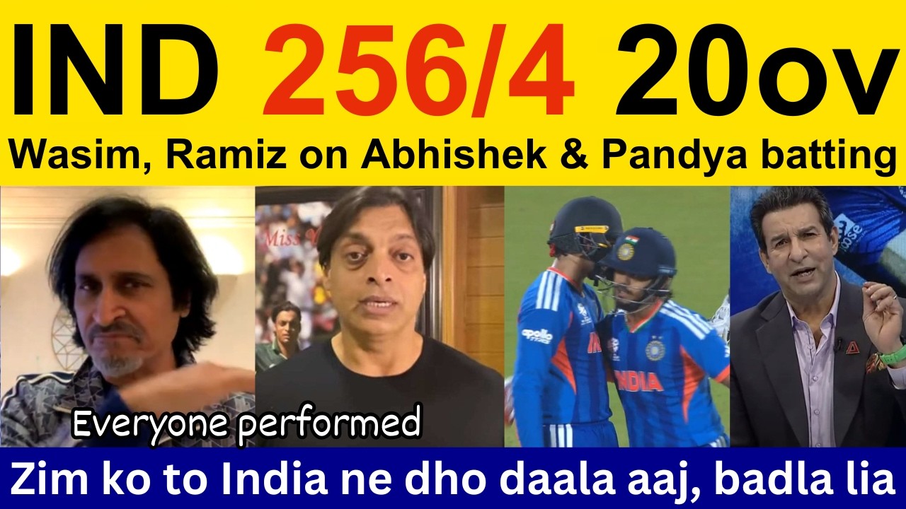 Shoaib Akhtar Shocked on ABHISHEK Sharma batting today IND vs ZIM | Ramiz Speaks, PAK Media reaction