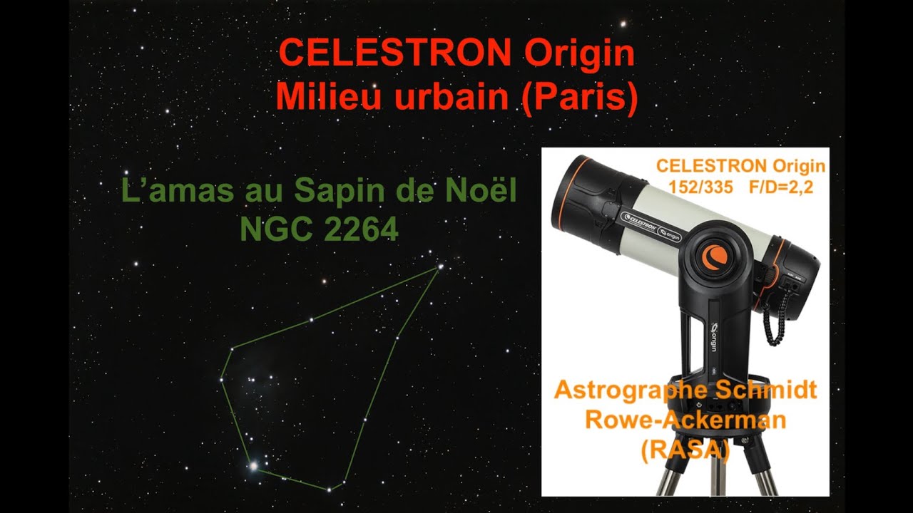 Photographie de l'Amas au Sapin de Noël (NGC 2264) avec Celestron — free download
