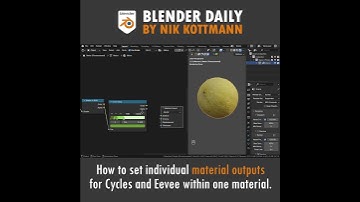 Individual Material Outputs for Cycles and Eevee