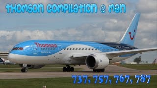 A Thomson Airways Takeoff Compilation At Manchester | 737, 757, 767, 787 | RWY23L A Thomson Airways Takeoff Compilation At Manchester | 737, 757, 767, 787 | RWY23L