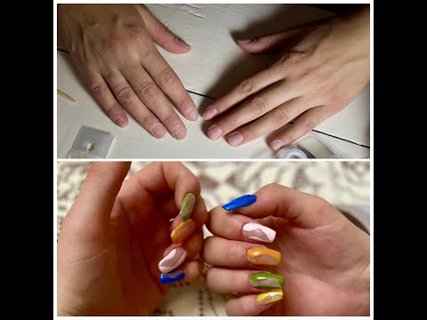 ფრჩხილების დაგრძელება ფორმებით - შილაკი - Frchxilebis Dagrdzeleva Formebit - Shilaki