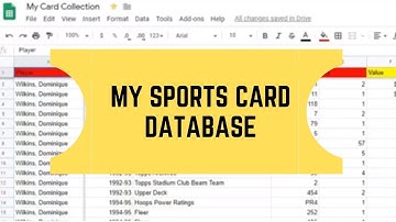 My Sports Card Database