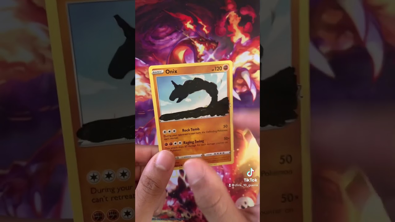 3D Pokemon Cards: Onix 🪨