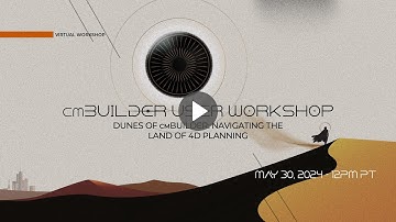 cmBuilder User Workshop May 2024 - Sketch Tools, Timeline Settings, Transformation Handles