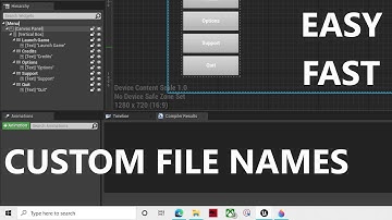 Tutorial - changing file names - Unreal Editor 4.27
