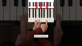 Chord inversions explained in a #1minutevideo  🎹 #piano #musictheory