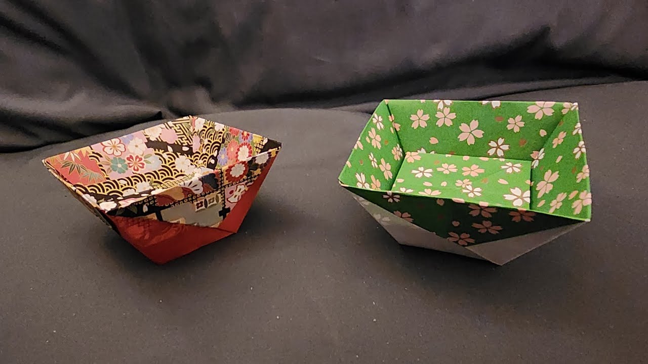 How to make a Dish an Origami Tutorial! YouTube