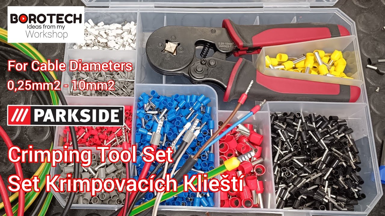 203 - PARKSIDE Set of Crimping Pliers for Termination Ferrules - YouTube