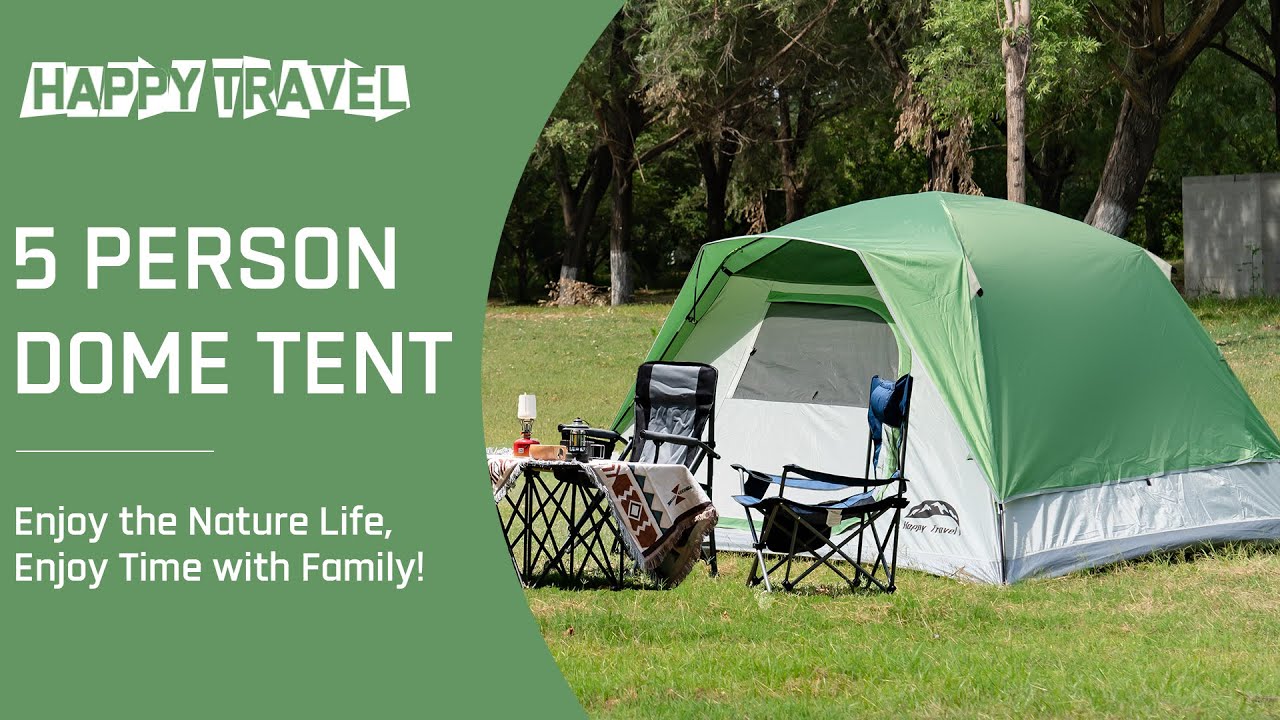 Happy Travel 4/6 Person Dome Tents for Camping Easy Setup