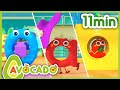 Phonics song  abcd song  dance song for kids  singalong and dance  avocado abc