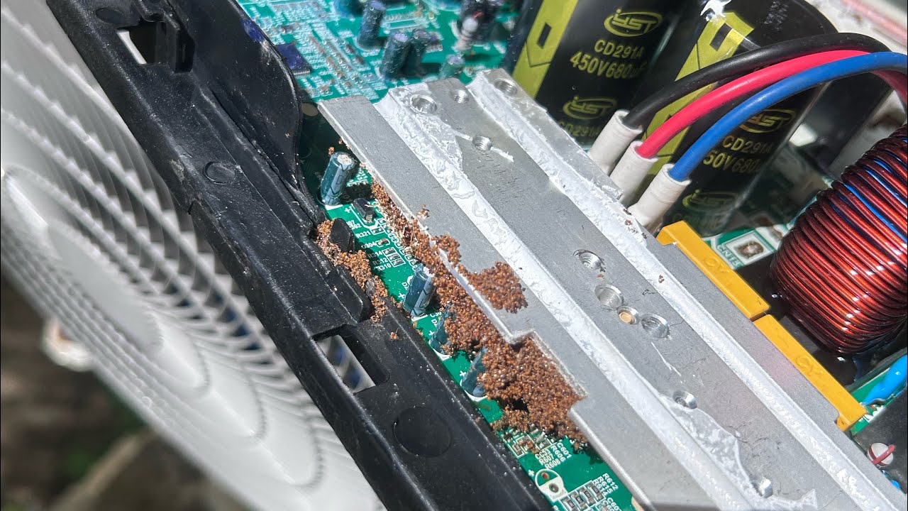 SPLIT TYPE AIRCON’ ayaw umandar ang outdoor unit nang dahil lang sa isang butiki | ang saklap