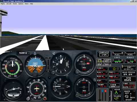 Microsoft Flight Simulator for Windows 95 | Challenge: Carrier Landing (Basic) | Cessna 182RG