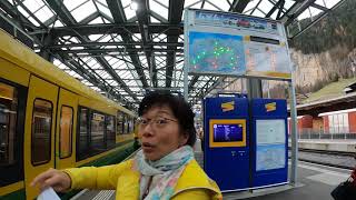 瑞士【少女峰】 少女峰山腳下《第一段登山火車》