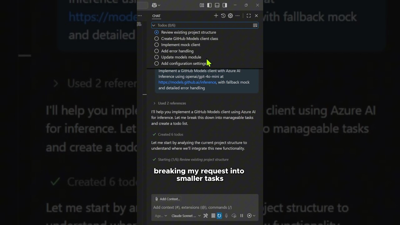 New in VS Code: Todo List in Chat ✅