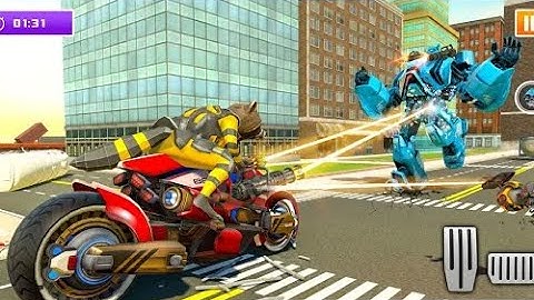 Amazing Raccoon Bike Robot Part-6 | Mega Robot Transforming Android GamePlay | By Game Crazy