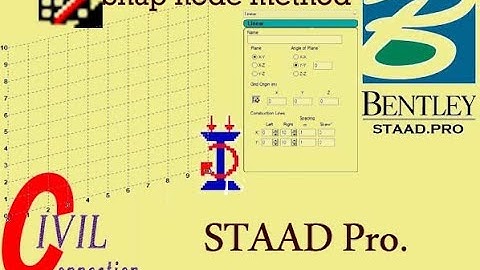 STAAD Pro. snap node method- modelling
