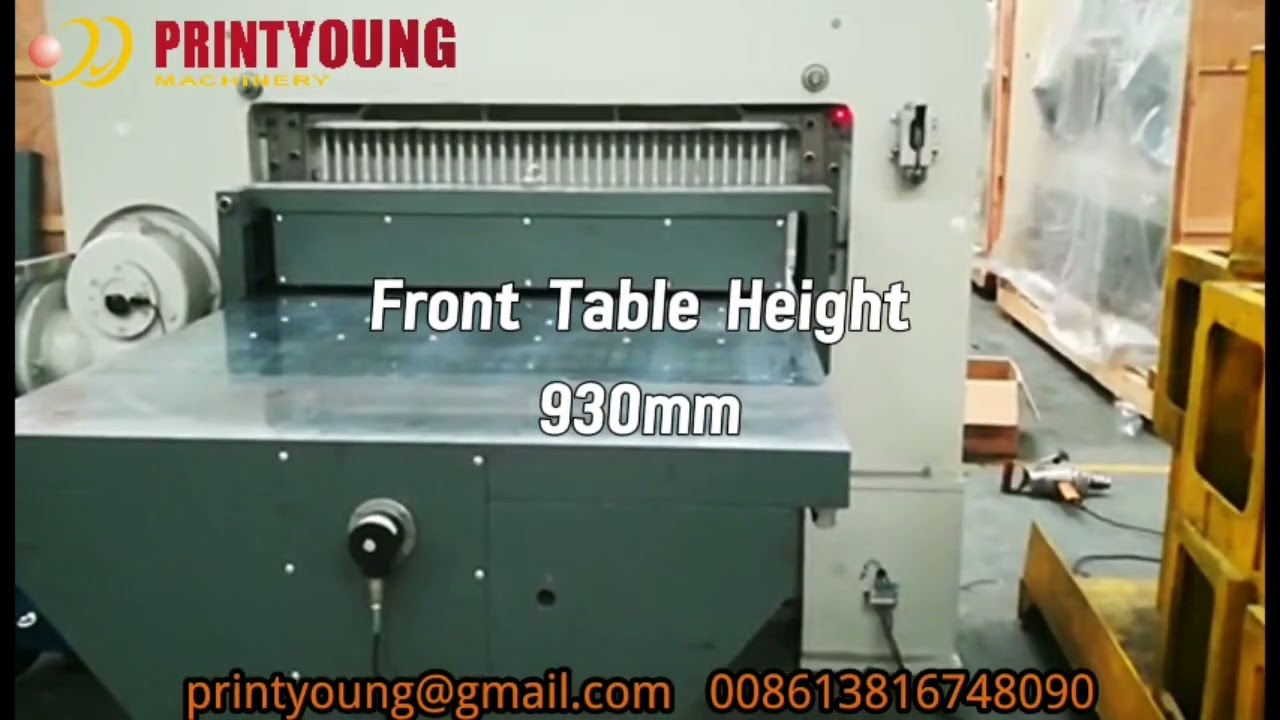 QZX Series Paper Cutting Machine - YouTube