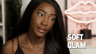 Easy 2 Step Eyeshadow Tutorial With No Fake Lashes | Soft Glam Makeup | Too Much Mouth