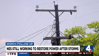 NES still working to restore power after storms