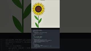In a world full of 🥀 be a 🌻 - Python Turtle Design 🔥 #python #coding #pythonturtle #programmer