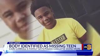 Cion Carroll's body found