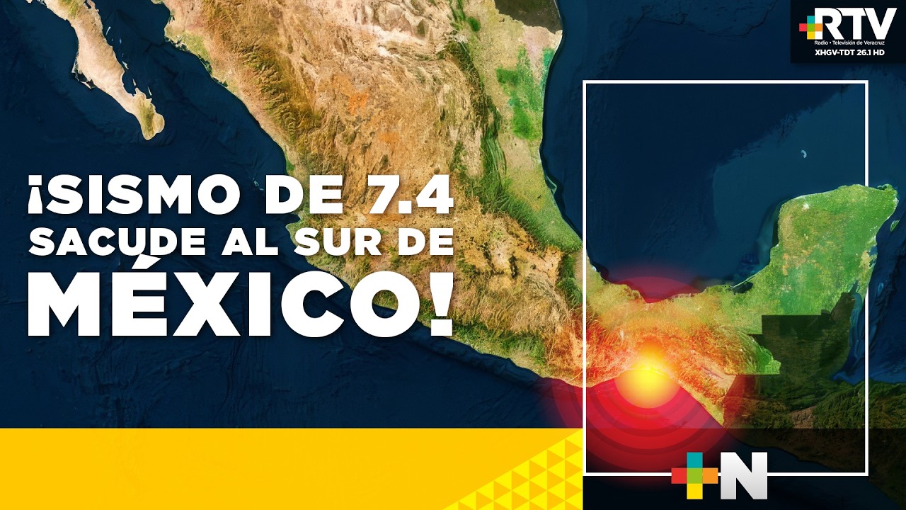 ⁠¡Sismo de 7.4 sacude al sur de México! | RTV NOTICIAS