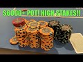 Backdoor Full House To Win $6000+ Pot In High Stakes @ Bellagio w/Poker Legend!!
