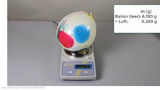 Wärmelehre Experiment Was Wiegt Luft?