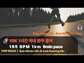 러닝 음악 | 165 BPM 1km 6분 페이스: 10K 1시간 완주 러닝 뮤직 | 165 BPM Running Music | 10K Sub-60min | 1km 6min pace