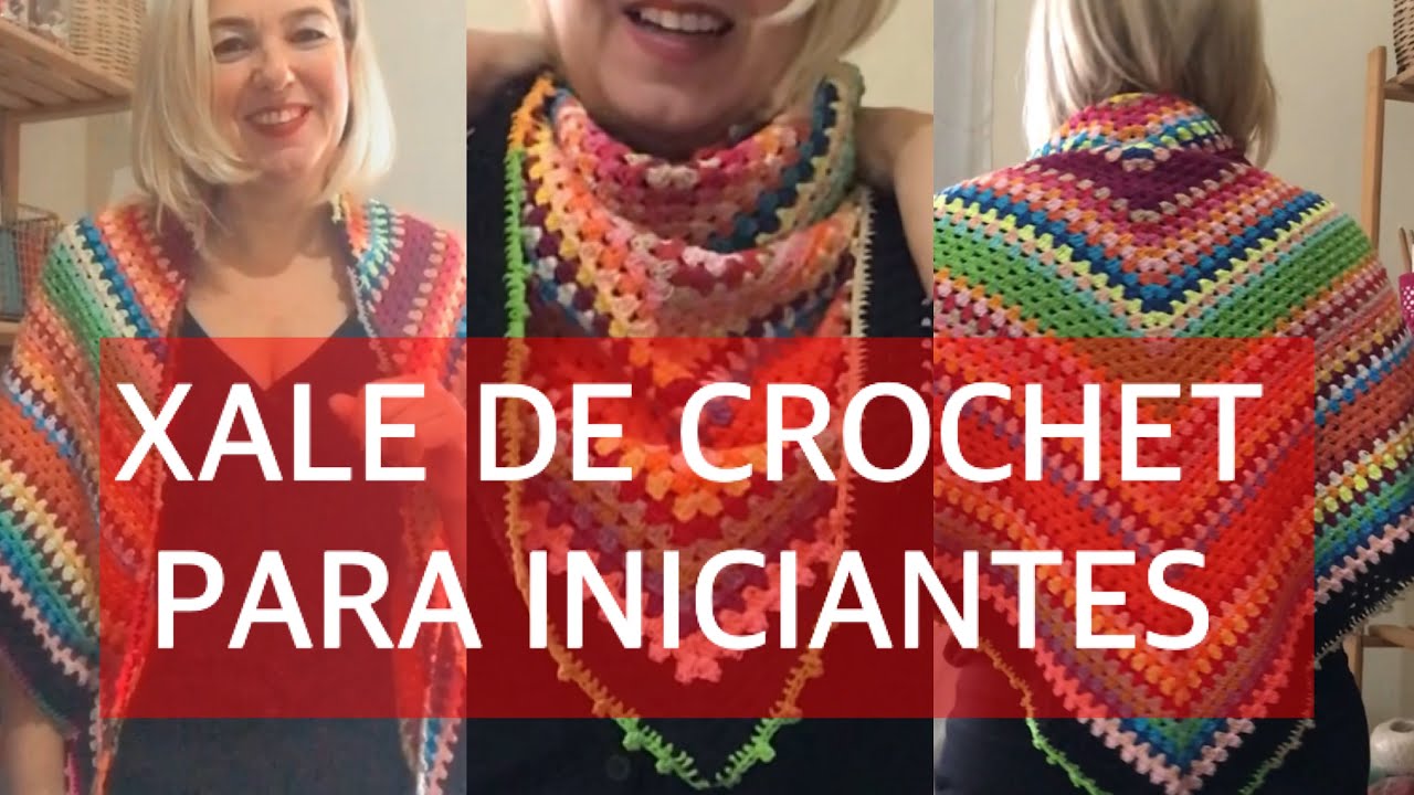 XALE DE CROCHET PARA INICIANTES