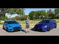 Which SHOULD you BUY? 2018 Subaru WRX STI or Ford Focus RS - Raiti's Rides