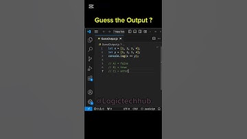 Question 1: Guess the Output? 🤔 | @LogicTechHub #programming #javascript