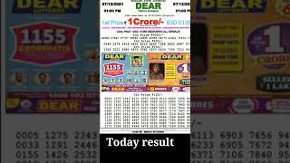 Lottery result today 1:00 pm 2021