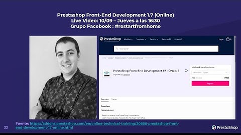 PrestaShop Front-End Development 1.7 - ONLINE