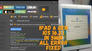 IPAD 6th GEN IOS 16.3.1 BYPASS IN 5MIN | ALL IPADS TO IOS 12 TO 16.3.1 without Cable DCSD