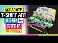 How to Separate Complex Tee Shirt Art for Screen Printing Step by Step Full Tutorial