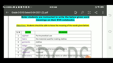 Grade 3 EVS  Dated 05 04 2021
