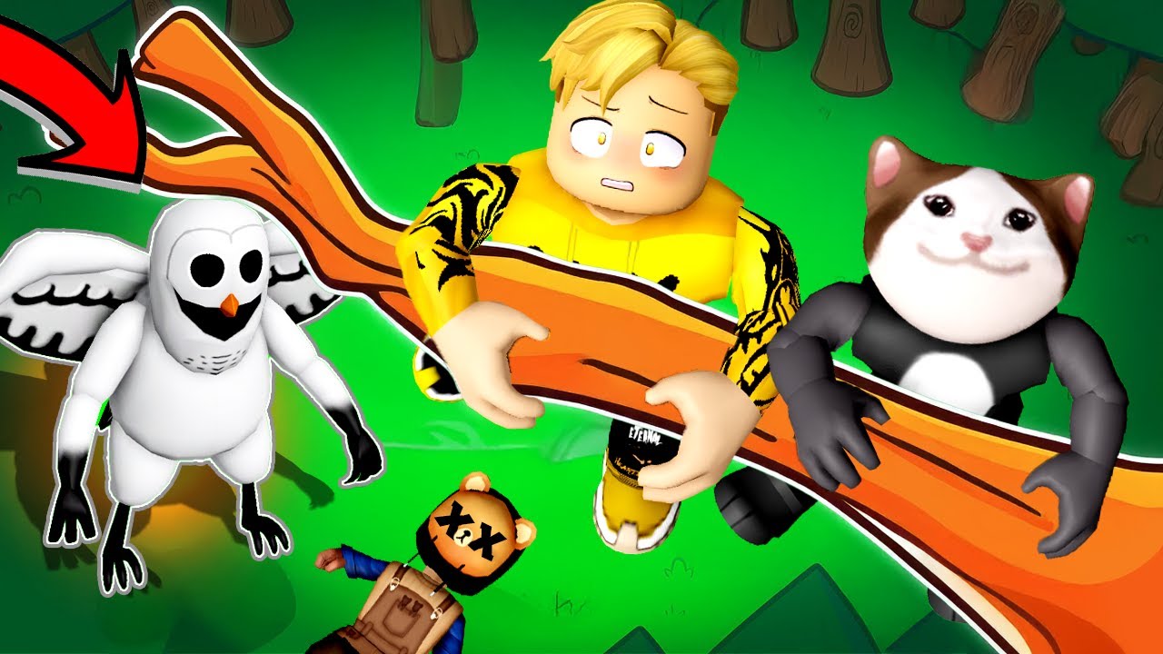 فيلم روبلوكس : تحدى التعلق على الشجرة 99 يوم ولو نزلت بومة الثلج تقضى عليه🔥😱 دونجل نينجا 🤣