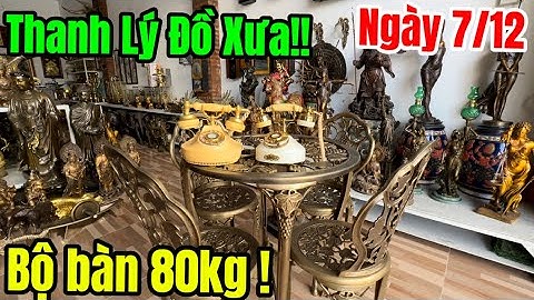 Thanh Lý Đồ Xưa Cũ _ Bộ Bàn Bằng Đồng _ Tượng Châu Âu. Ngày 7/12 #đồcổcầnthơ #đồcổ ##phongthuy 